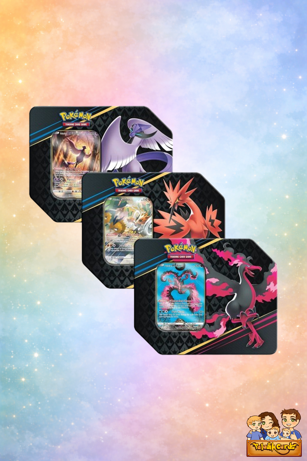 how much are 1999 pokemon cards worth Pokemon TCG: Crown Zenith Tin Moltres/Articuno/Zapdos Galarian (One at main image 0