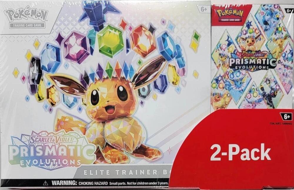 Costco Pokémon Prismatic Evolutions 2-Pack Trainer Box & Booster Bundle