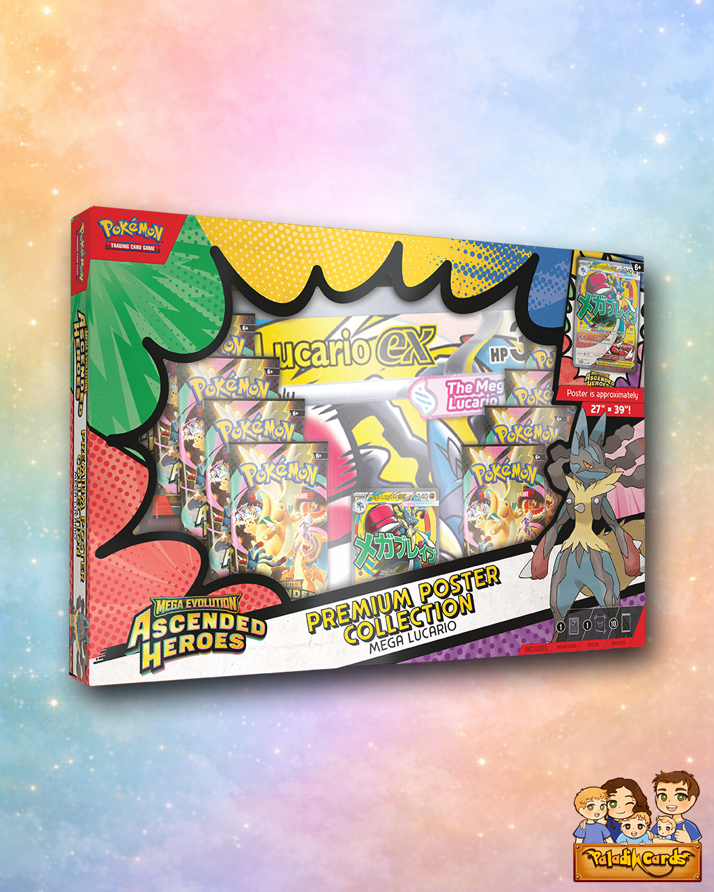 Ascended Heroes Premium Poster Collection selected at random (Mega Lucario OR Mega Gardevoir)