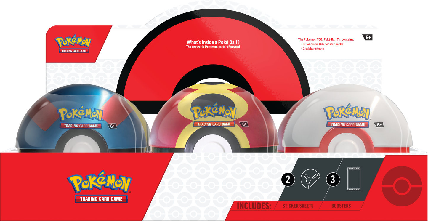 Pokémon TCG: 2025 Q4 Poké Ball Tin (Pre-Order, 1 Selected at Random from 5 Styles)