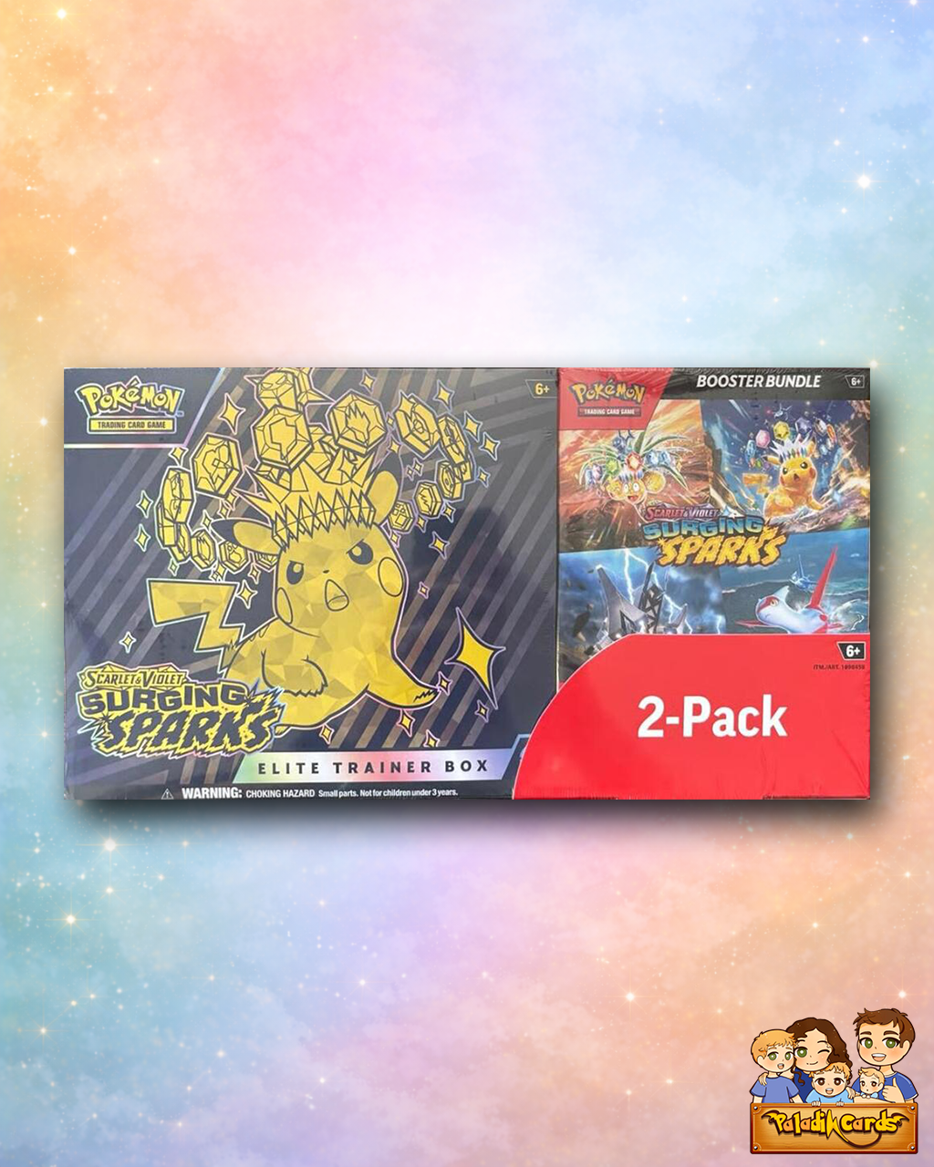 Surging Sparks 2-Pack Trainer Box and Booster Bundle