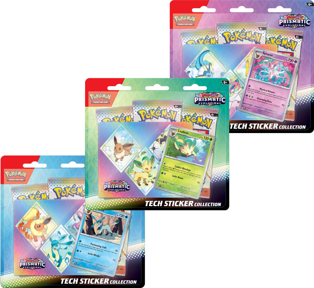 Prismatic Evolutions Tech Sticker Collection (Set of 3)