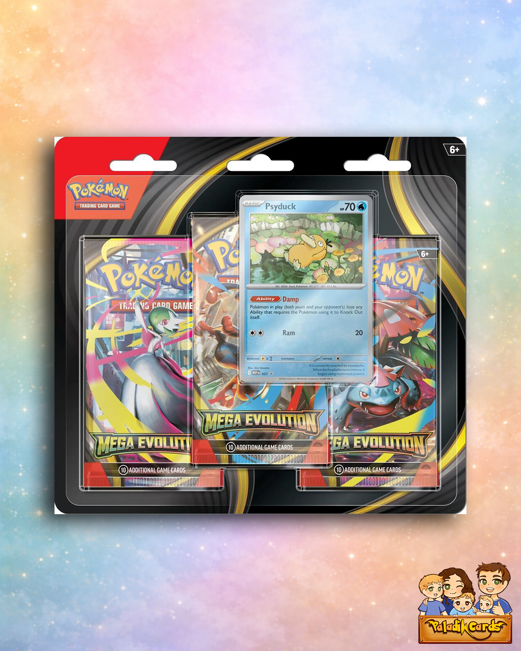 Pokémon TCG: Mega Evolution 3-Pack Blister (Random)