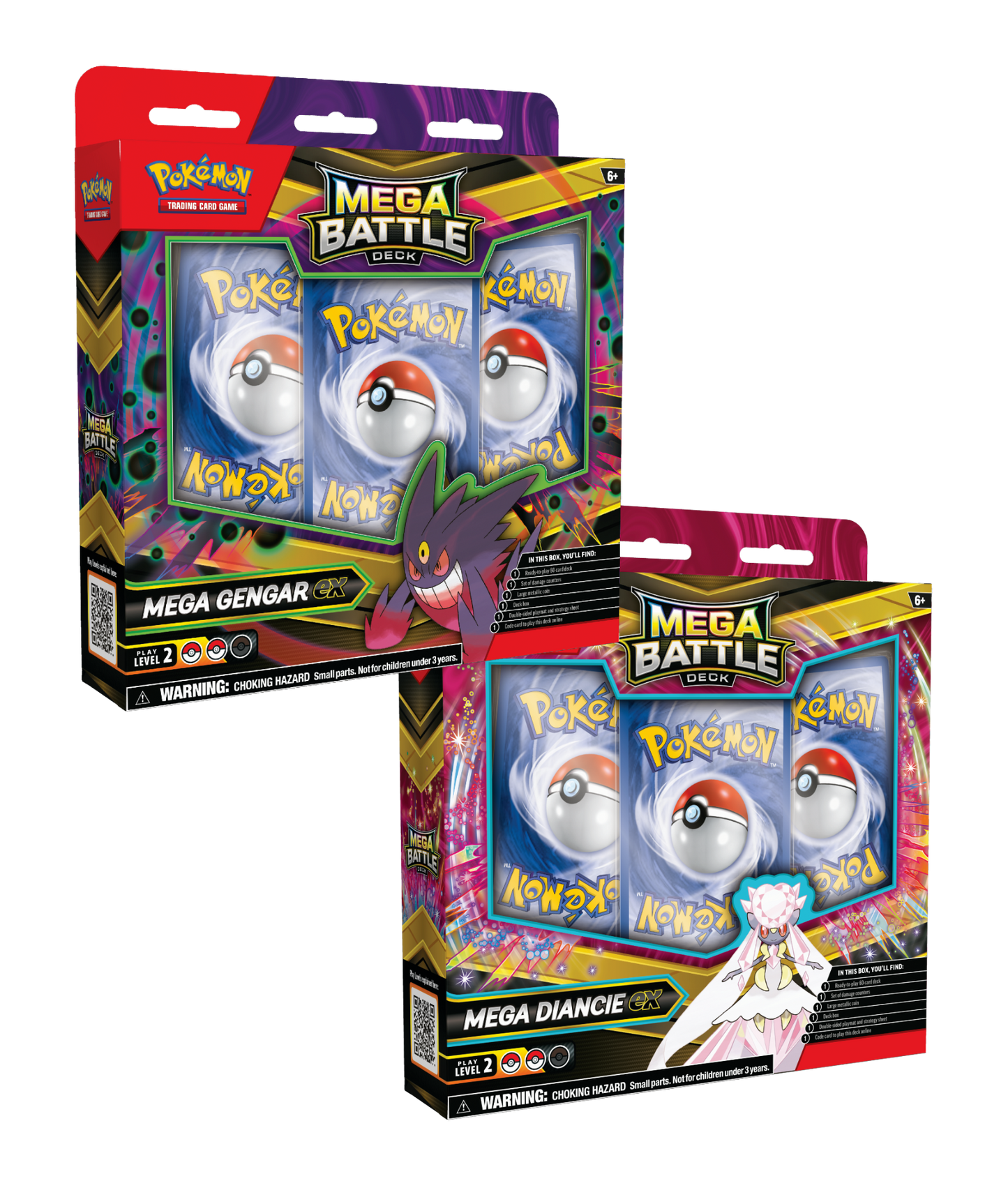 Pokémon TCG: Mega Battle Deck Combo – Mega Gengar ex & Mega Diancie ex (Pre-Order)