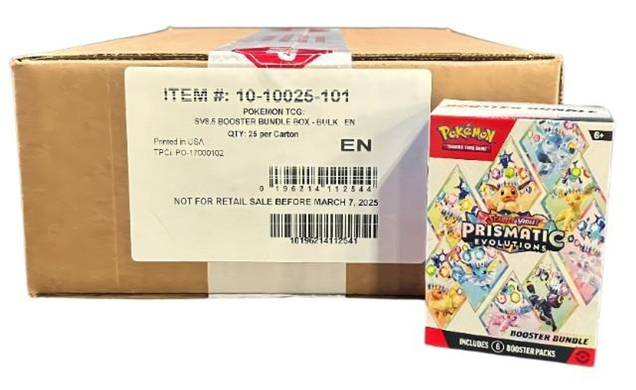Prismatic Evolutions Booster Bundle Case Paladin Cards Prismatic Evolutions Booster Bundle Case Paladin Cards