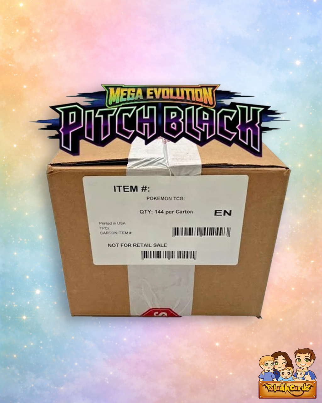 Mega Evolution— Pitch Black Sleeved Booster Pack Sealed Case Pre-Order