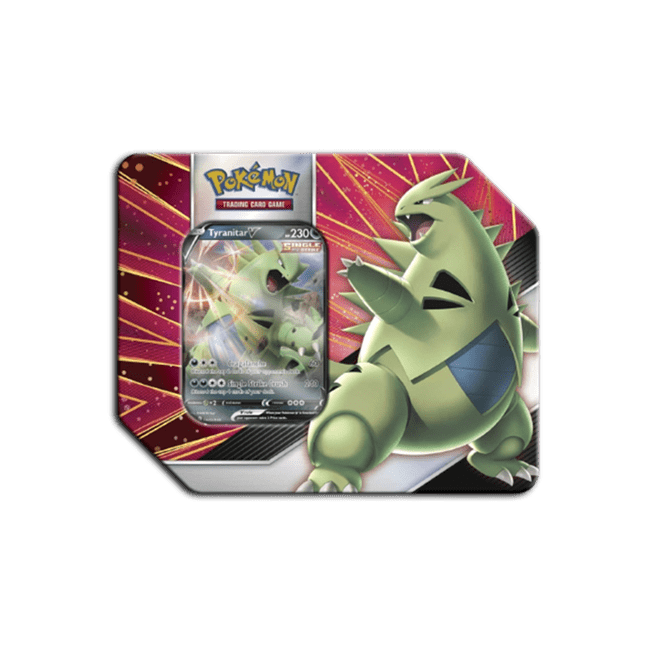 pokemon trading card games v strikers tin tyranitar v Pokmon TCG: V Strikers Tin (Tyranitar V)