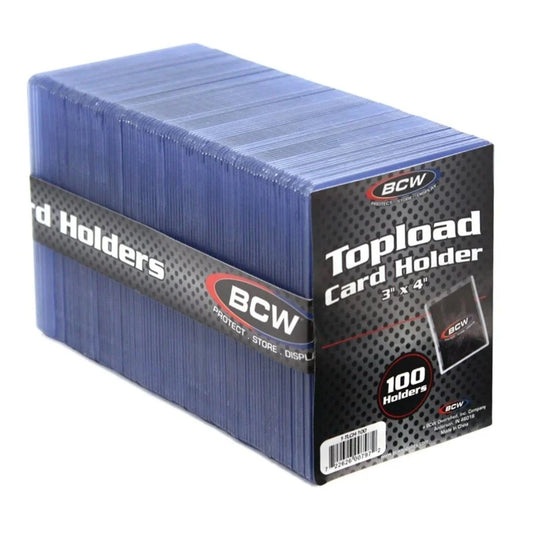 BCW Standard 3x4 Topload Card Holder – 100 Count