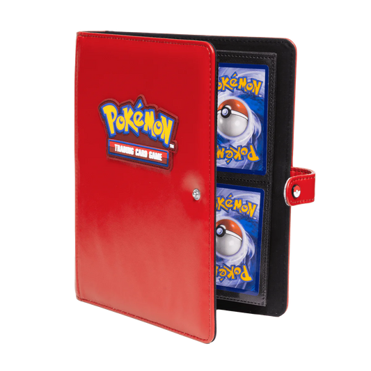 Premium Red 4-Pocket Snap Binder for Pokémon