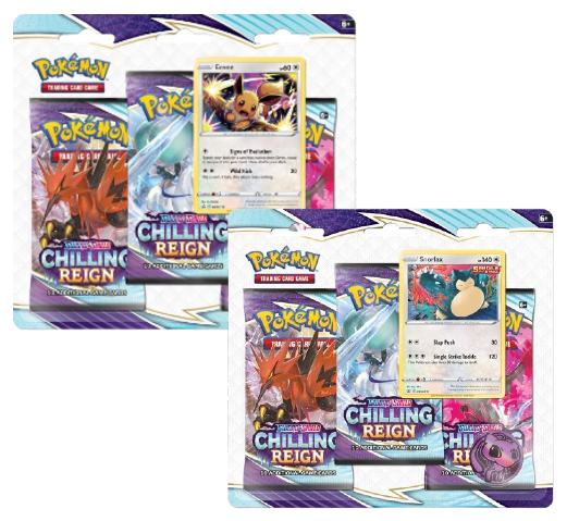 Pokémon TCG: Sword & Shield — Chilling Reign 3-Pack Blister [Set of 2]