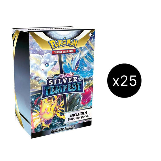 Pokémon TCG: Sword & Shield—Silver Tempest Booster Bundle Case (25 Bundles / 150 Packs)
