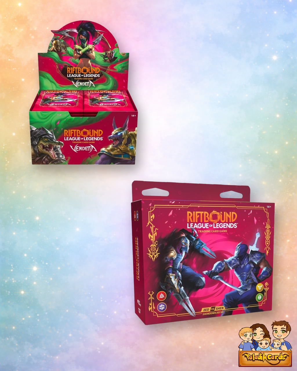 Riftbound Vendetta Booster Display + Zed vs Shen Showdown Decks Bundle