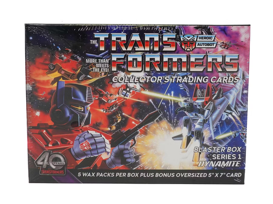 Transformers 40th Anniversary Trading Cards 5-Pack Blaster Box