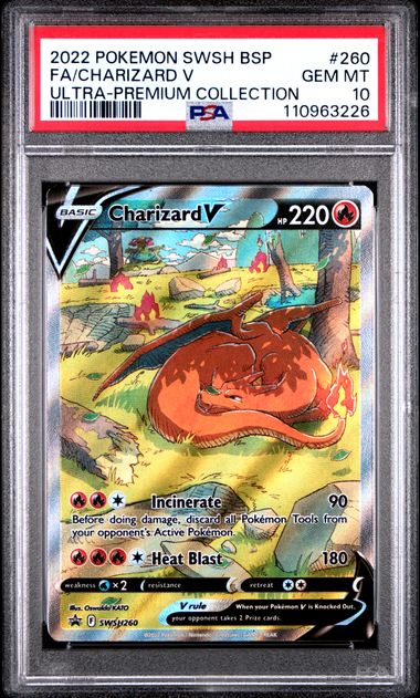 Charizard V SWSH260 SWSH: Sword & Shield Promo Cards Holo GEM MT PSA 10