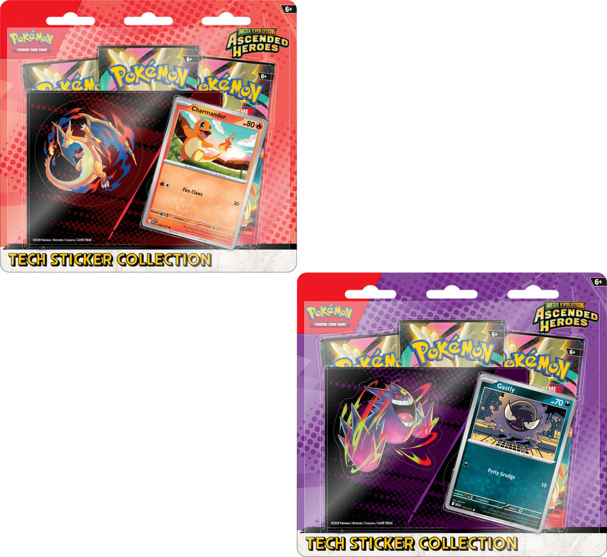 Mega Evolution Sticker Mega Evolution Ascended Heroes Tech Sticker Collection (Set of 2 ...