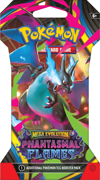 Pokémon TCG: Mega Evolution—Phantasmal Flames Sleeved Booster Pack (Pre-Order)