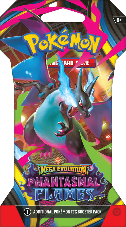 Pokémon TCG: Mega Evolution—Phantasmal Flames Sleeved Booster Pack (Pre-Order)