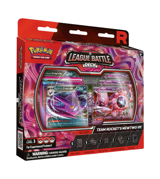 Pokémon TCG: Team Rocket’s Mewtwo ex League Battle Deck (Pre-Order)