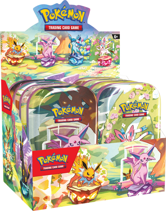 Pokémon TCG: Scarlet & Violet—Prismatic Evolutions Mini Tin Display (Set of 8)