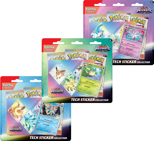 Prismatic Evolutions Tech Sticker Collection (Set of 3)