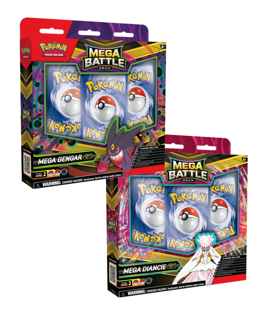 Pokémon TCG: Mega Battle Deck Combo – Mega Gengar ex & Mega Diancie ex (Pre-Order)