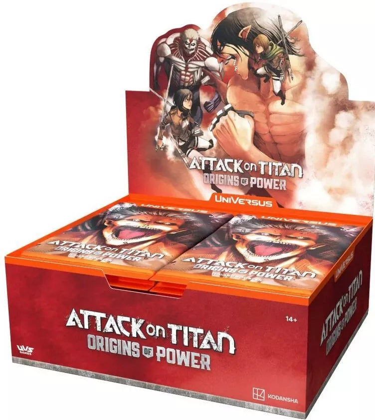 Universus CCG Attack on Titan Origins of Power Booster Box