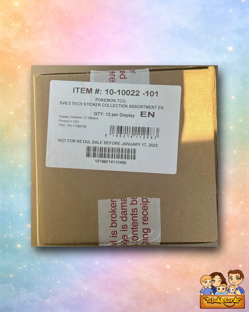 Prismatic Evolutions Tech Sticker Collection sealed case